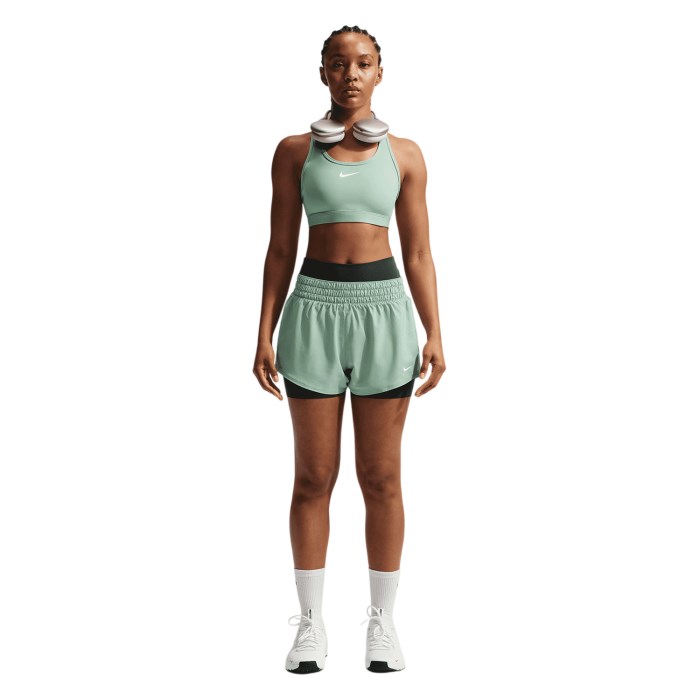 Nike Swoosh Padded Womens Sports Bra - Steam/White - image 5