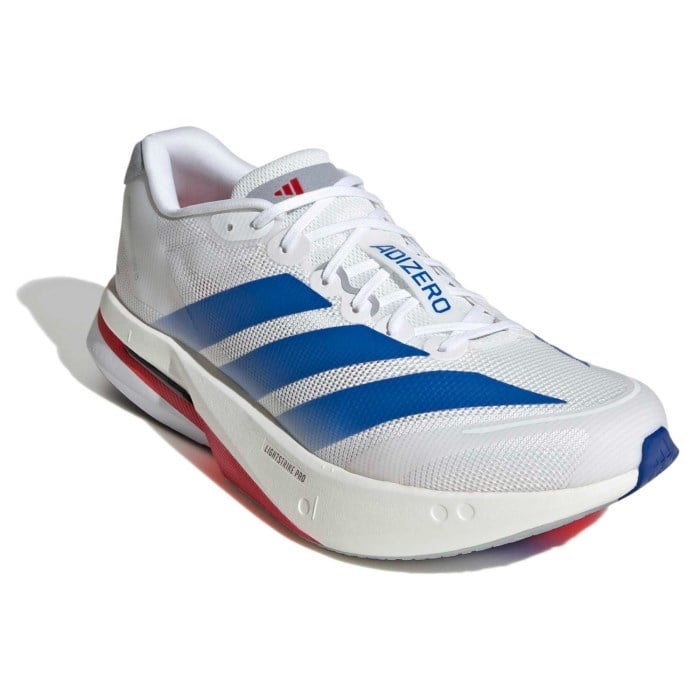 adidas Adizero Boston 13 - Mens Running Shoes - Cloud White/Team Royal Blue/Halo Silver