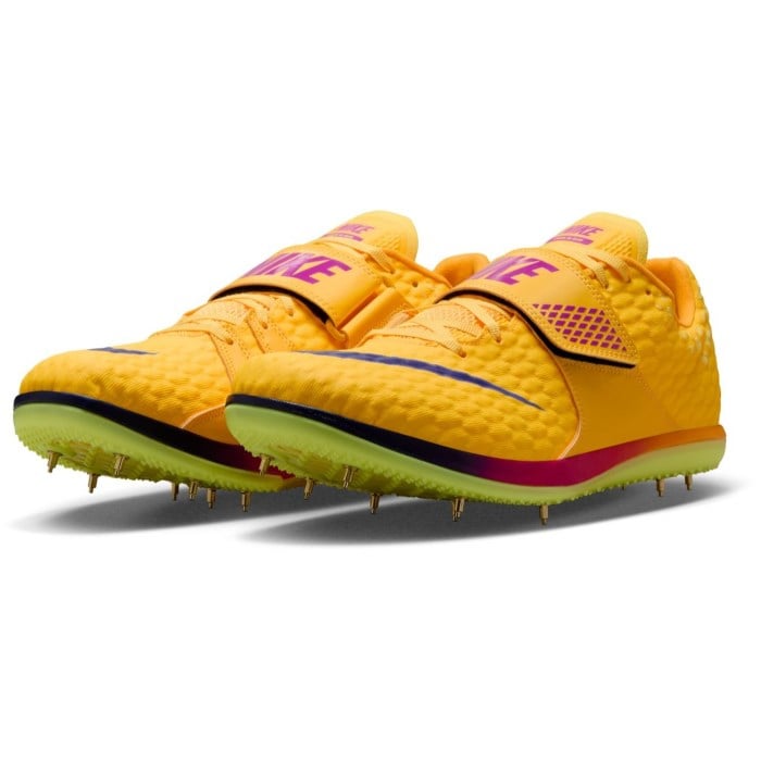 Nike High Jump Elite - Unisex Jumping Spikes - Citron Pulse/Indigo Burst/Mega Blue