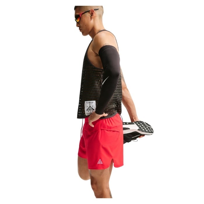 Nike ACG Second Sunrise 5 Inch Mens Brief-Lined Running Shorts - Light Crimson/Summit White - image 6