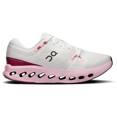 On Cloudsurfer 2 - Womens Running Shoes - Ivory/Peony