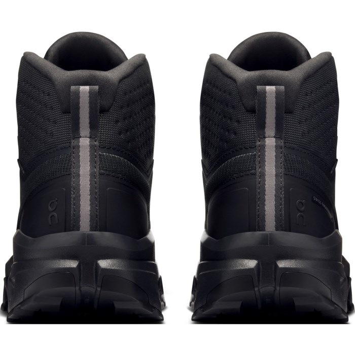 On Cloudrock Mid Waterproof - Womens Hiking Shoes - Black/Black