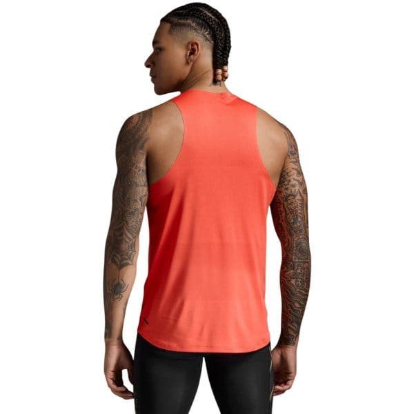 2XU Mens Light Speed Tech Singlet - Ember/Black Reflective
