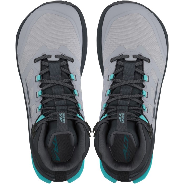 Altra Lone Peak 9 Mid Waterproof - Womens Hiking Shoes - Black/Gray