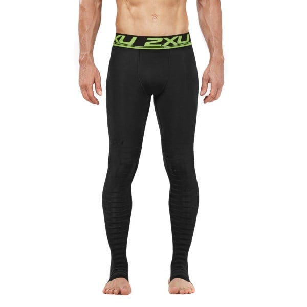 2XU Power Recovery Mens Compression Tights - Black/Nero