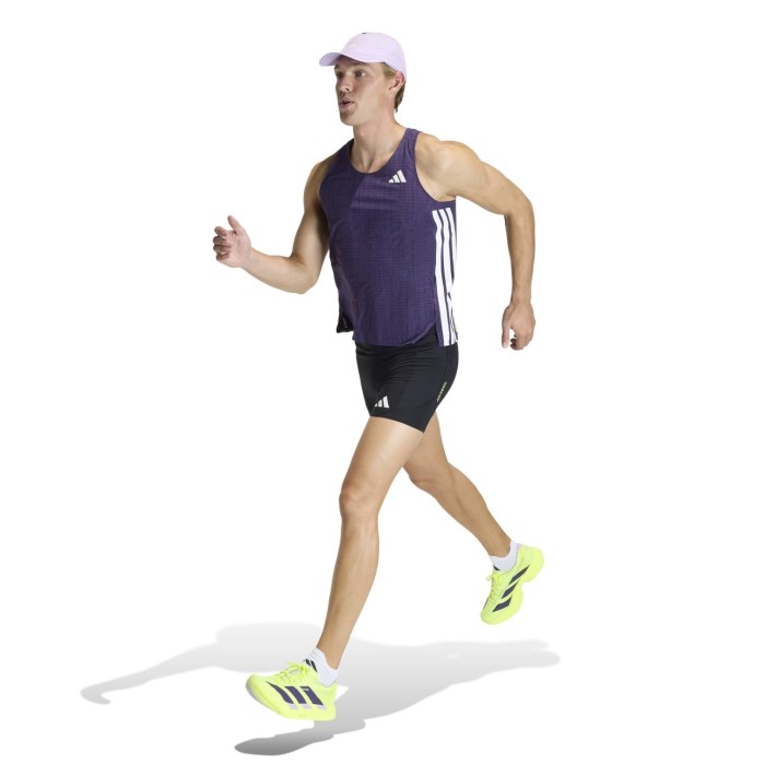 adidas Adizero Mens 7 Inch Running Short Tights with Pockets - Black - image 6