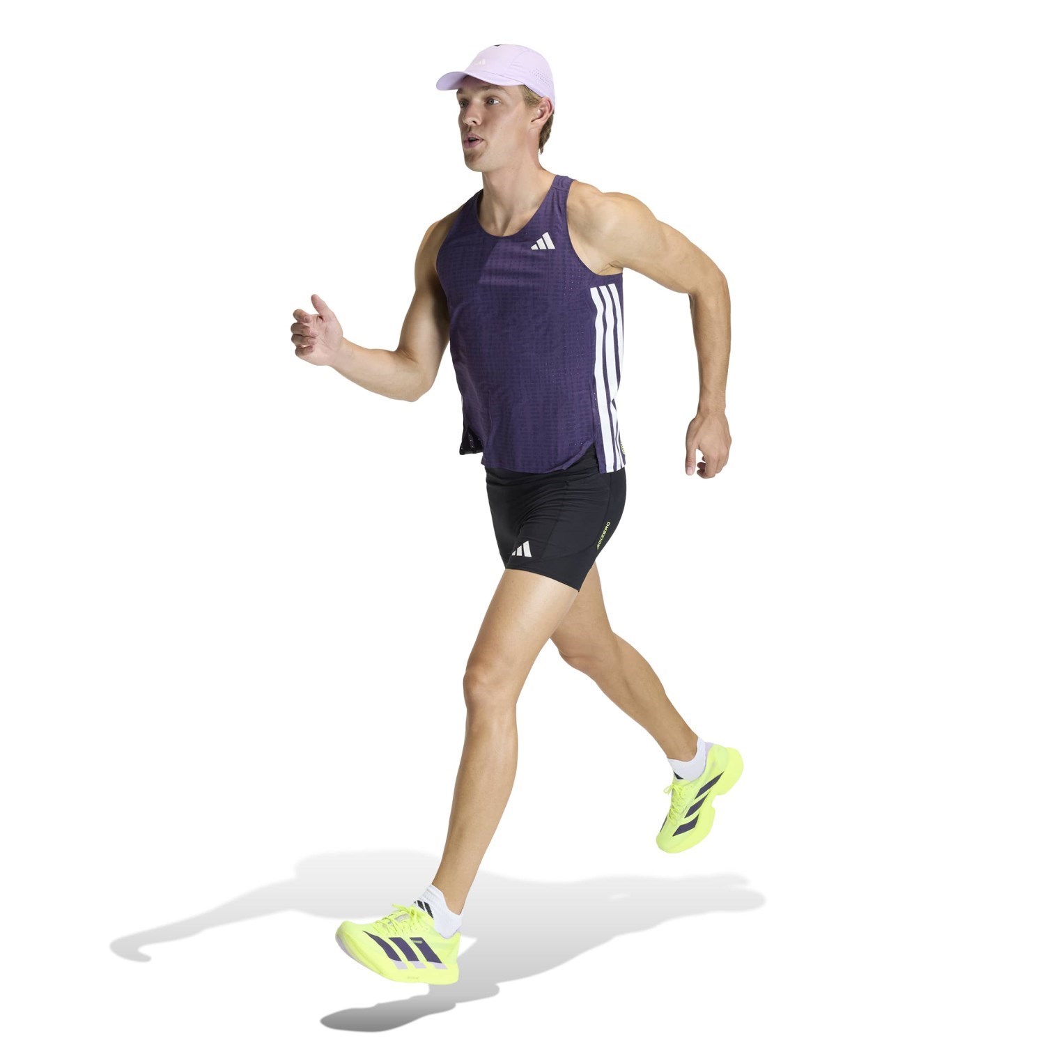 adidas Adizero Mens 7 Inch Running Short Tights with Pockets - Black - image 6