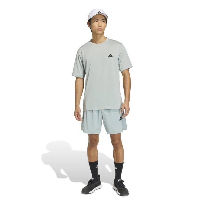 adidas Workout Essentials Mens 5 Inch Woven Shorts - Wonder Sage
