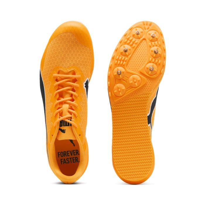 Puma evoSpeed Star 9 - Unisex Track and Field Shoes - Sun Stream/Puma Black/Puma White