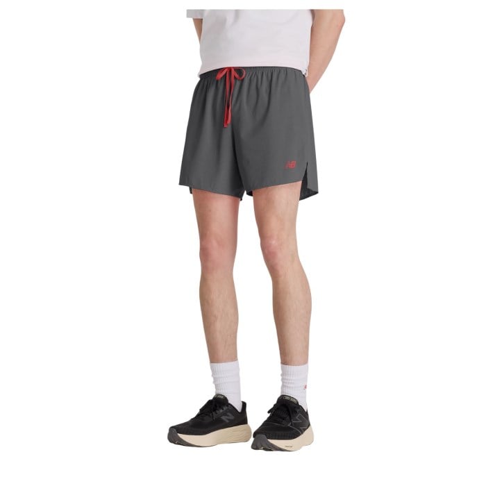 New Balance RC Light Split Mens 5 Inch Shorts - Urgent Red