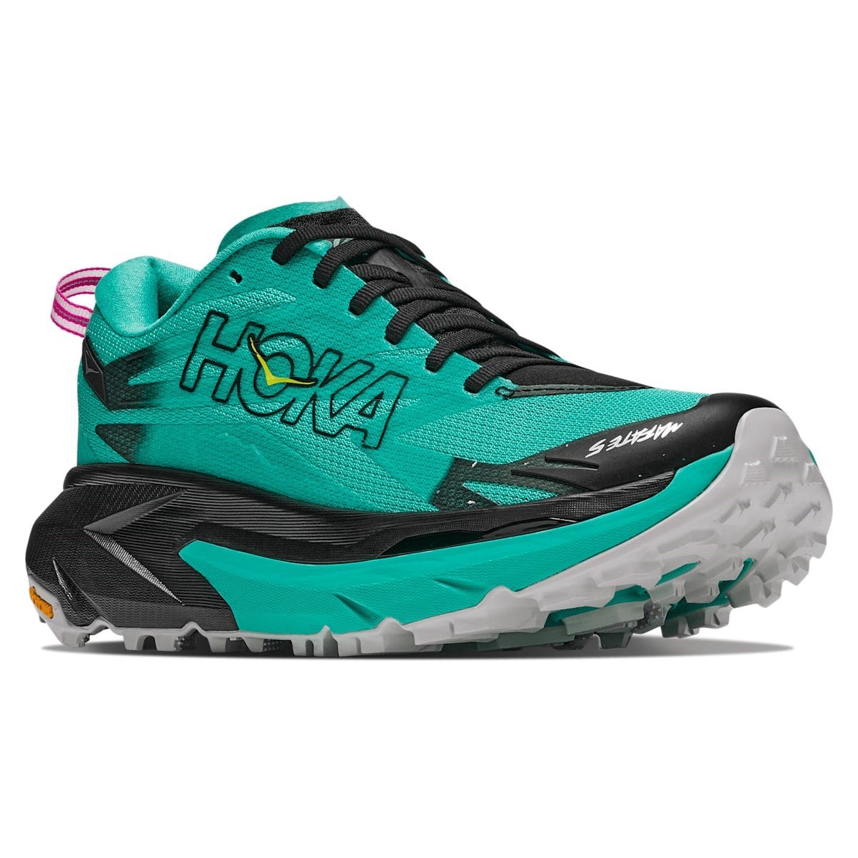Hoka Mafate 5 - Womens Trail Running Shoes - Black/Electric Aqua - image 2