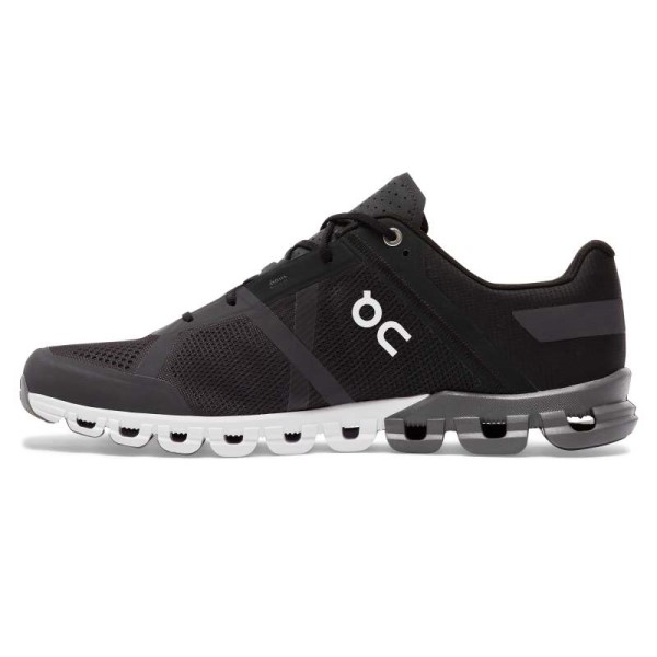 On Cloudflow - Mens Running Shoes - Black/Asphalt