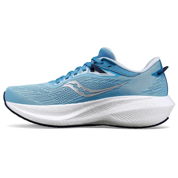 Saucony Triumph 21 - Womens Running Shoes - Breeze/Navy