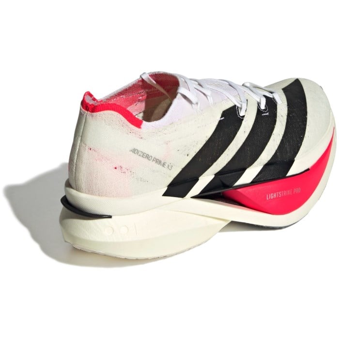 adidas Adizero Prime X 3 Strung - Unisex Racing Shoes - Cloud White/Core Black/Lucid Red