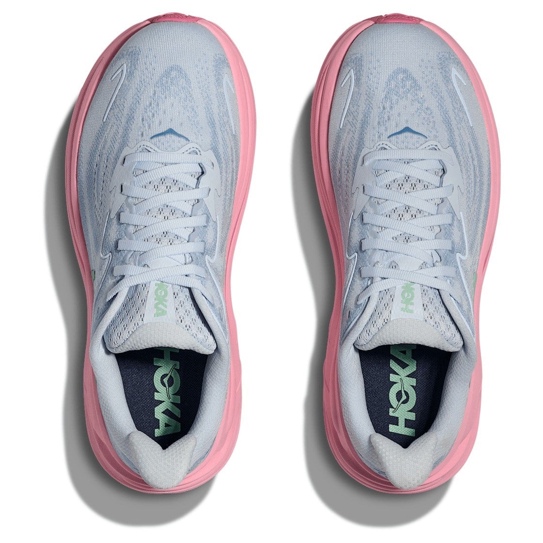 Hoka Clifton 10 - Womens Running Shoes - Overcast/Petal - image 3