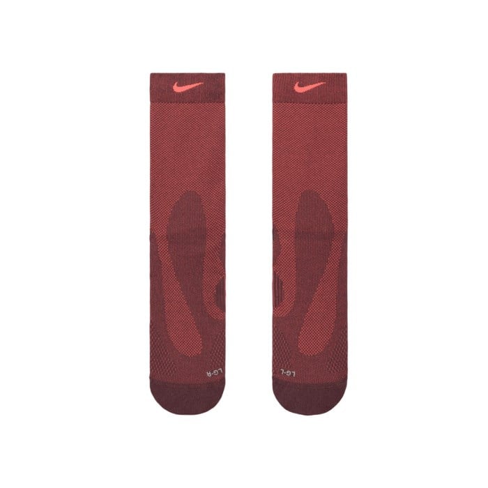 Nike Running Lightweight Crew Socks - Tattoo/Hot Lava/Pure Platinum