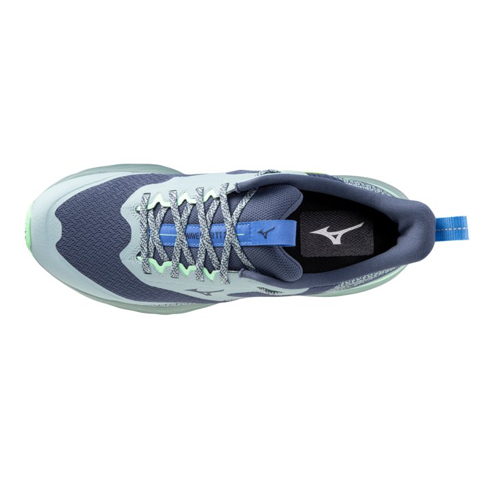 Mizuno Wave Rider TT 2 - Mens Trail Running Shoes - Vintage indigo/Ether/Neo Mint