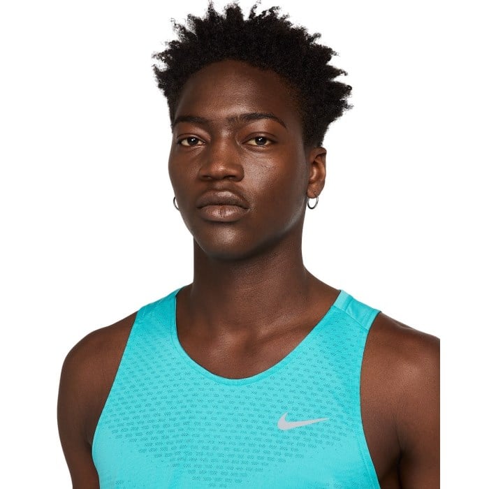 Nike Stride Dri-Fit ADV Mens Running Tank - Dusty Cactus/Reflective Silver