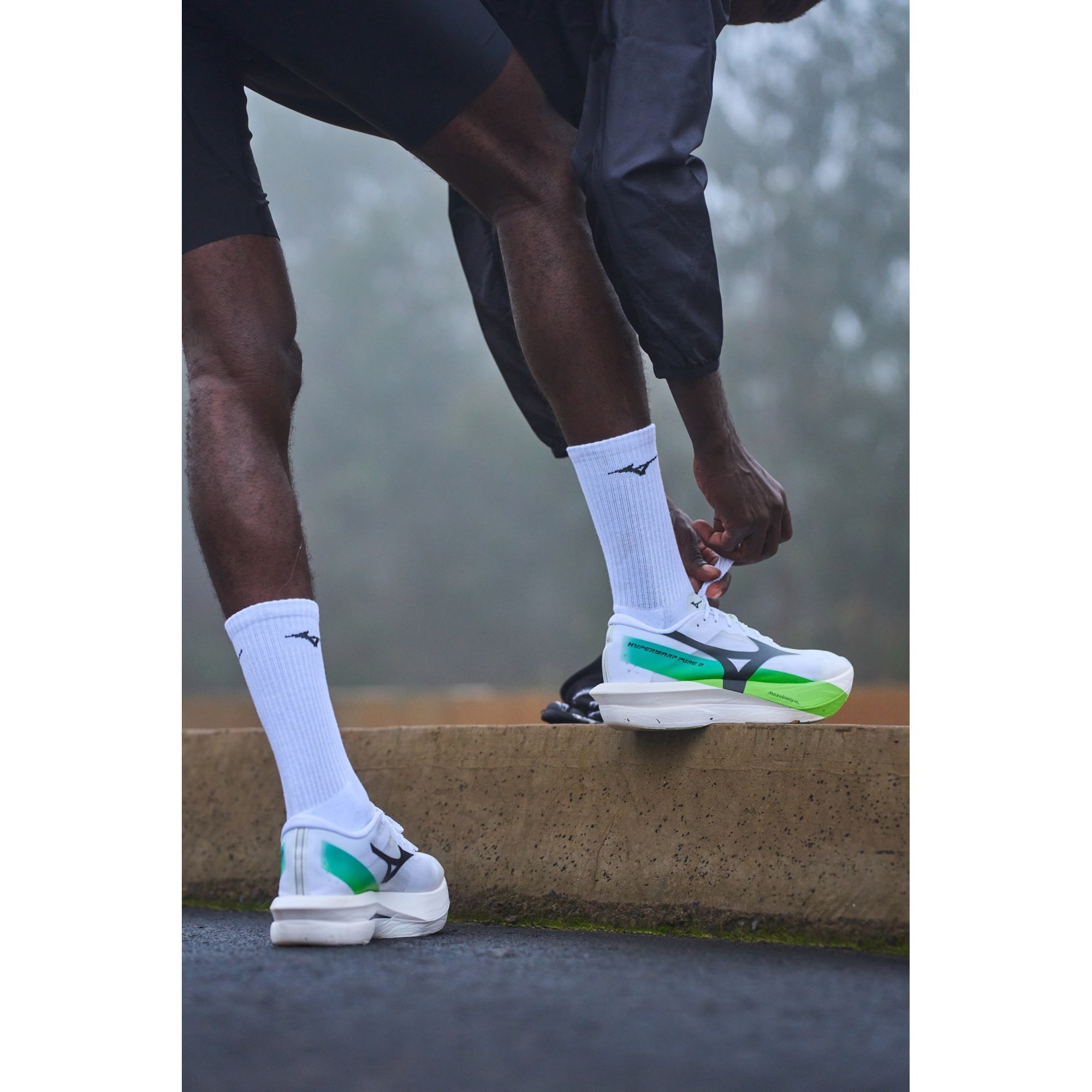 Mizuno Hyperwarp Pure 2 - Unisex Racing Shoes - White/Black/Lime Burst - image 7