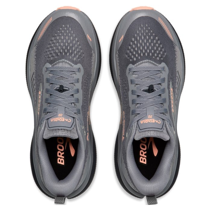 Brooks Cascadia 20 - Womens Trail Running Shoes - Grey/Grey/Peach - image 4
