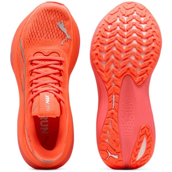 Puma MagMax Nitro - Mens Running Shoes - Glowing Red/Peach Frost
