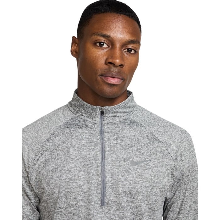 Nike Stride Mens Quarter Zip Running Top - Smoke Grey/Heather/Reflective Silver