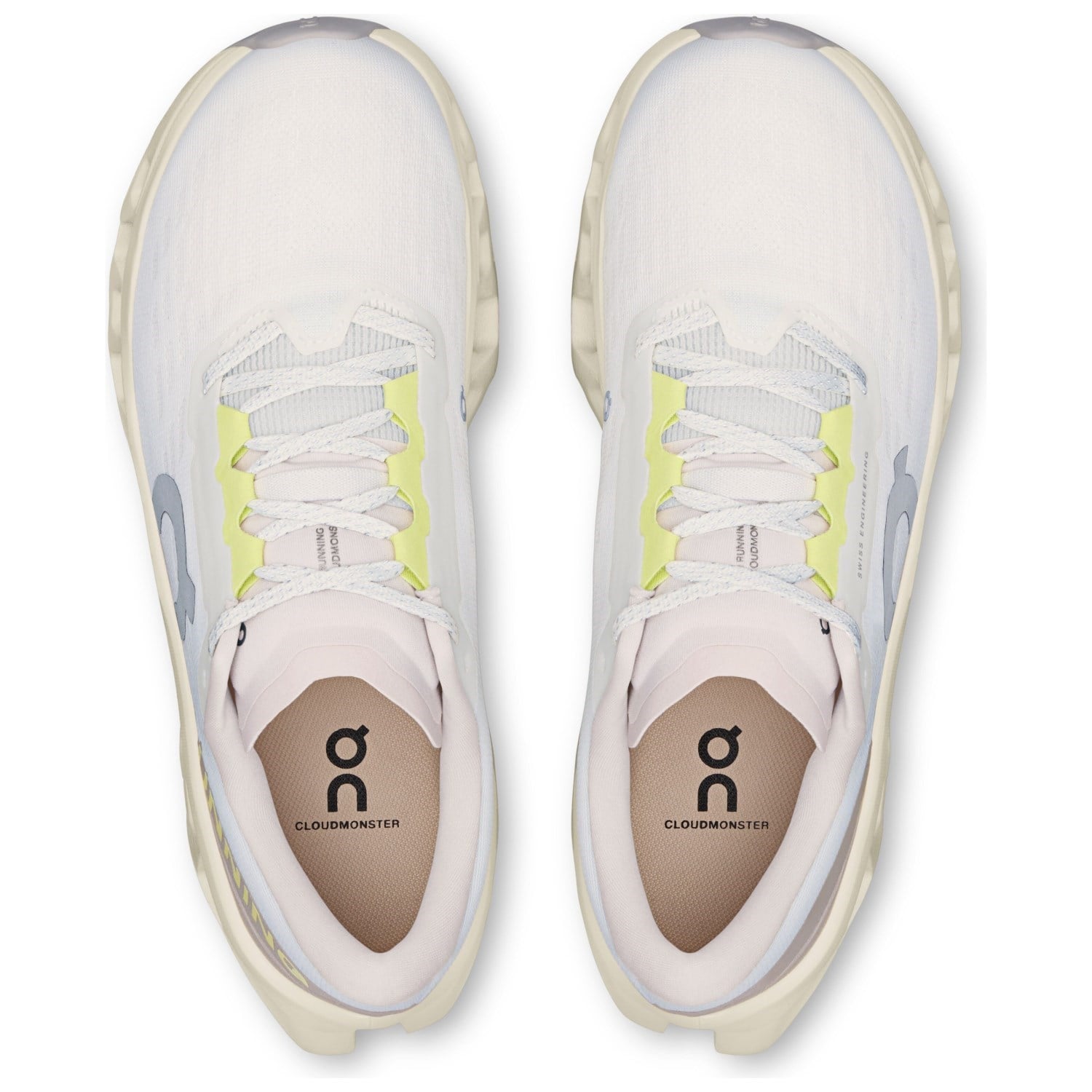 On Cloudmonster 3 - Womens Running Shoes - Ivory/Seedling