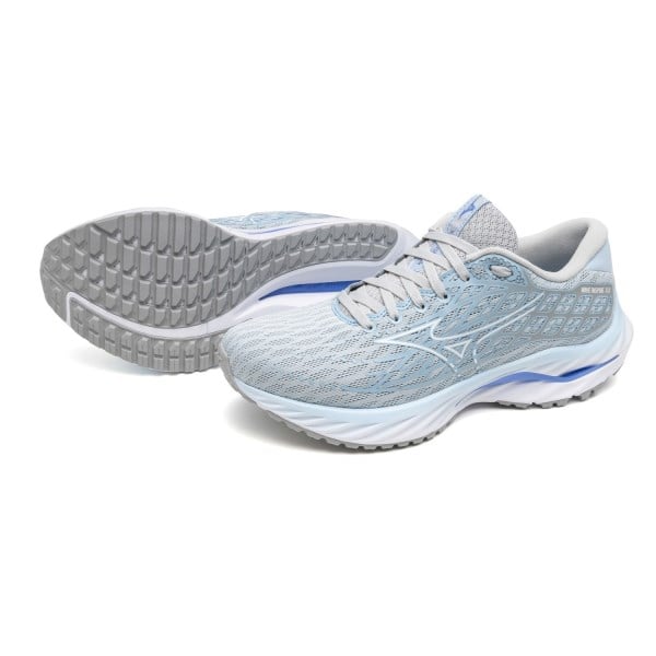 Mizuno Wave Inspire 20 - Womens Running Shoes - Cerulean/White/Harbor Mist