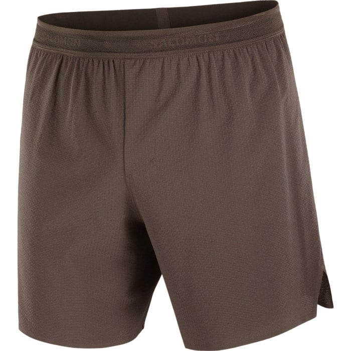 Salomon Sense Aero 7 Inch Mens Running Shorts - Coffee Bean