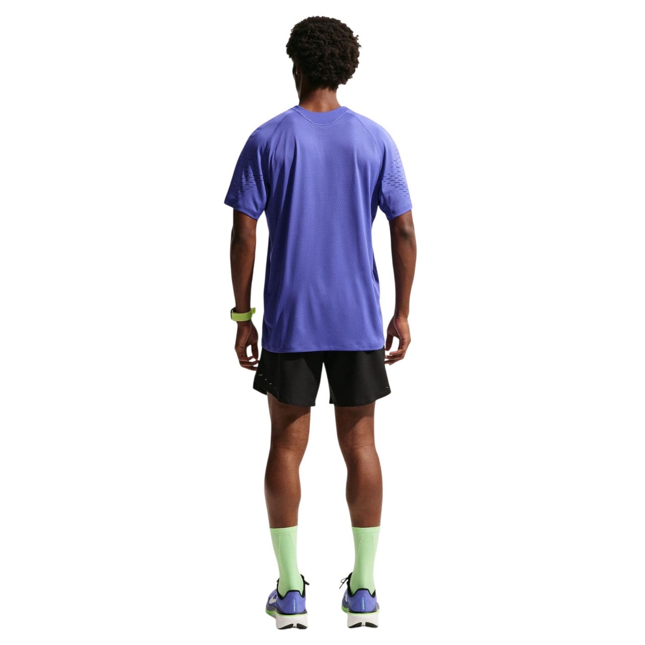 Nike Stride Plus Mens Short Sleeve Running Top - Lapis/Deep Royal Blue/Refelctive Silver