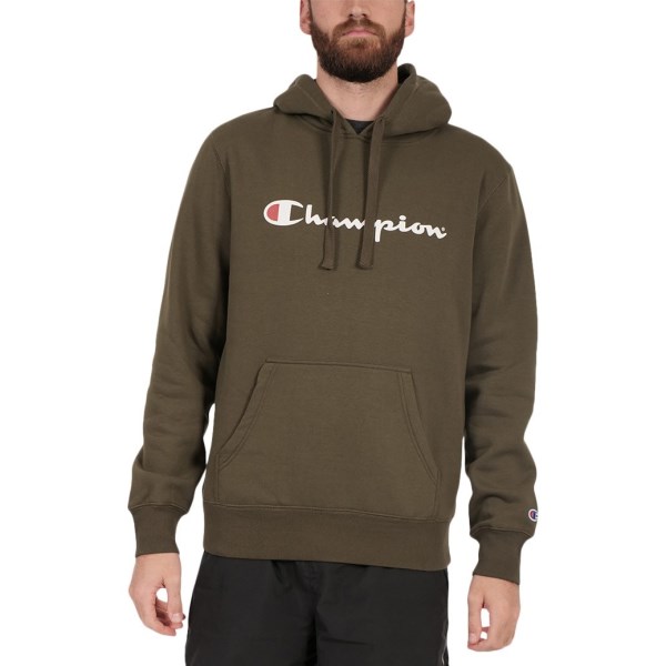 Champion Script Mens Hoodie - Forest Green