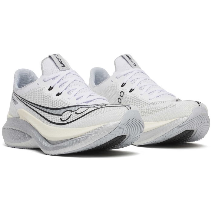 Saucony Endorphin Pro 5 - Mens Racing Shoes - White/Black