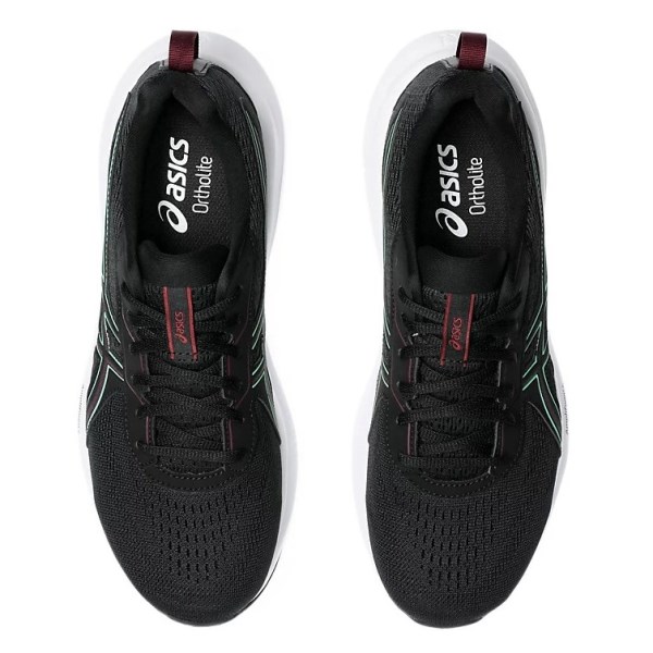 Asics Contend 9 - Mens Running Shoes - Black/New Leaf