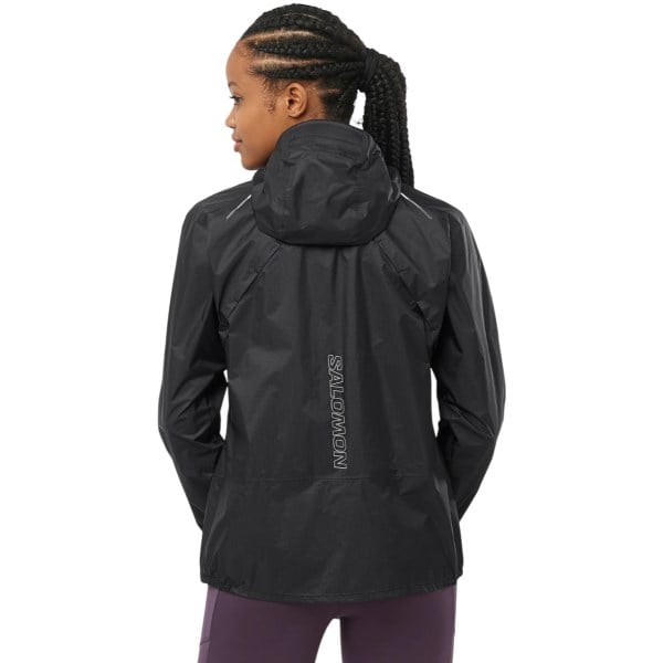 Salomon Bonatti Womens Waterproof Shell Jacket - Deep Black