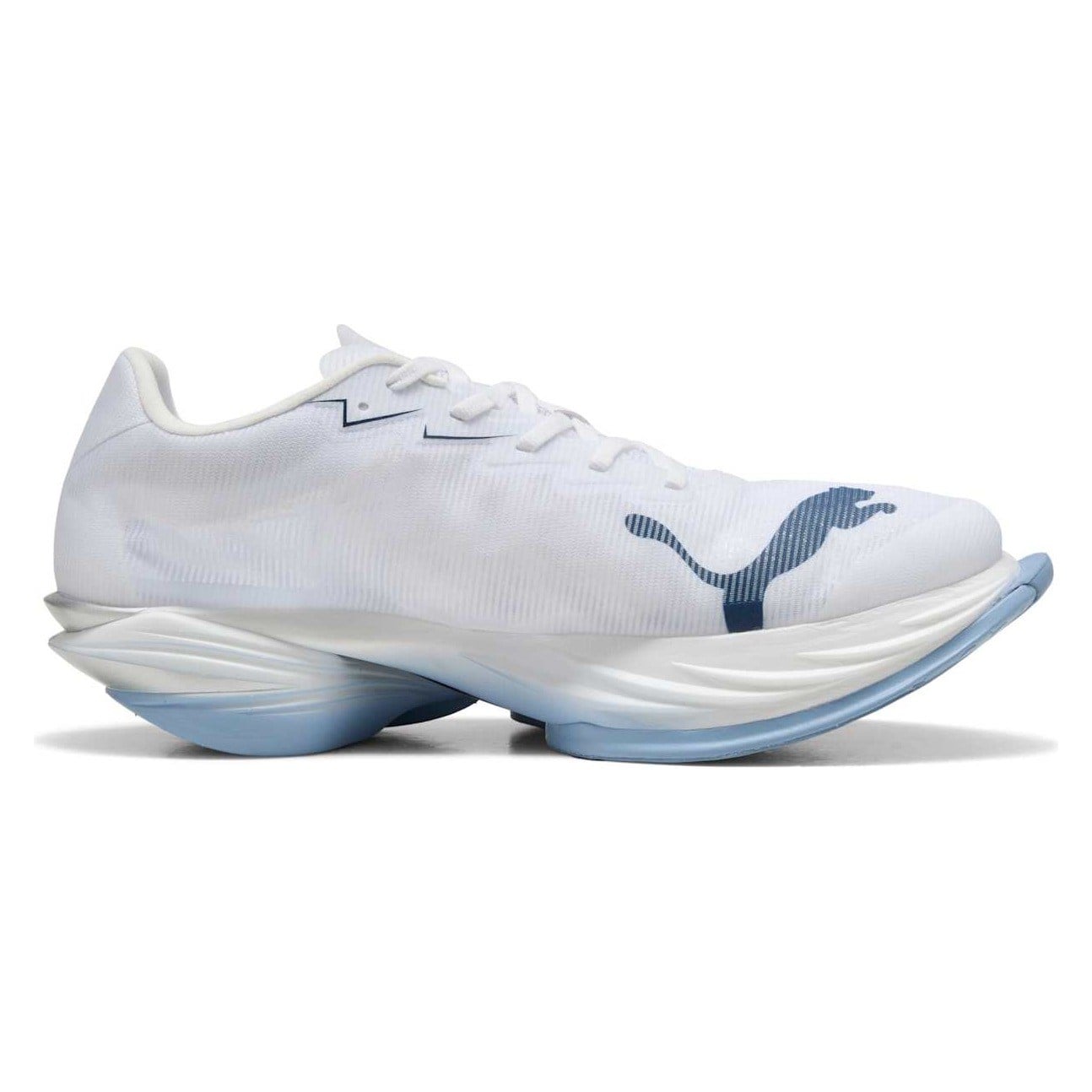 Puma Fast-R 3 Nitro Elite - Mens Racing Shoes - White/Chambray Blue