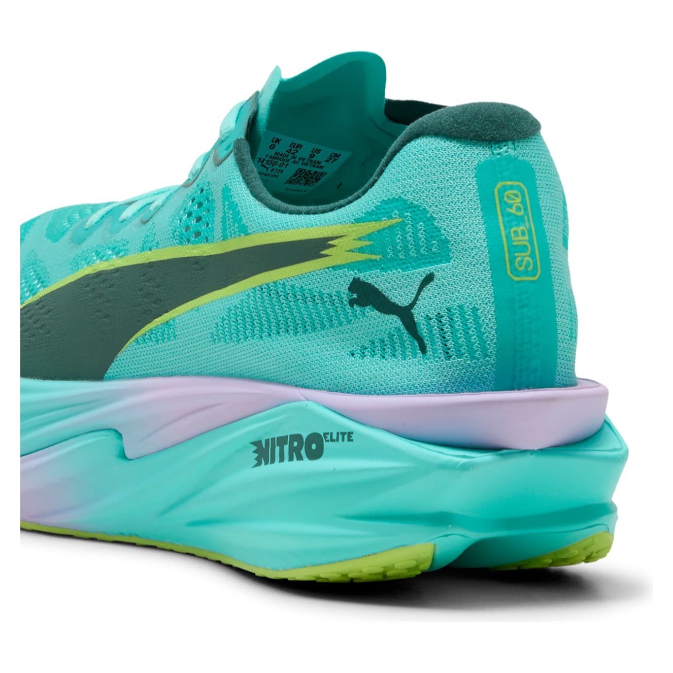 Puma Deviate Nitro Elite 4 Hyrox - Mens Running Shoes - Intense Mint/Light Lavender - image 5
