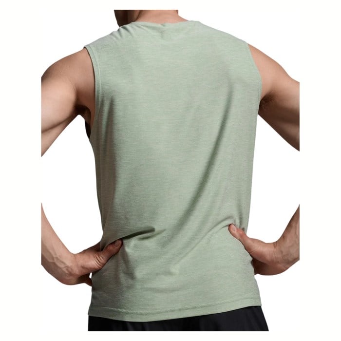 2XU Aero Mens Signature Tank - Eucalyptus/Eucalyptus - image 2