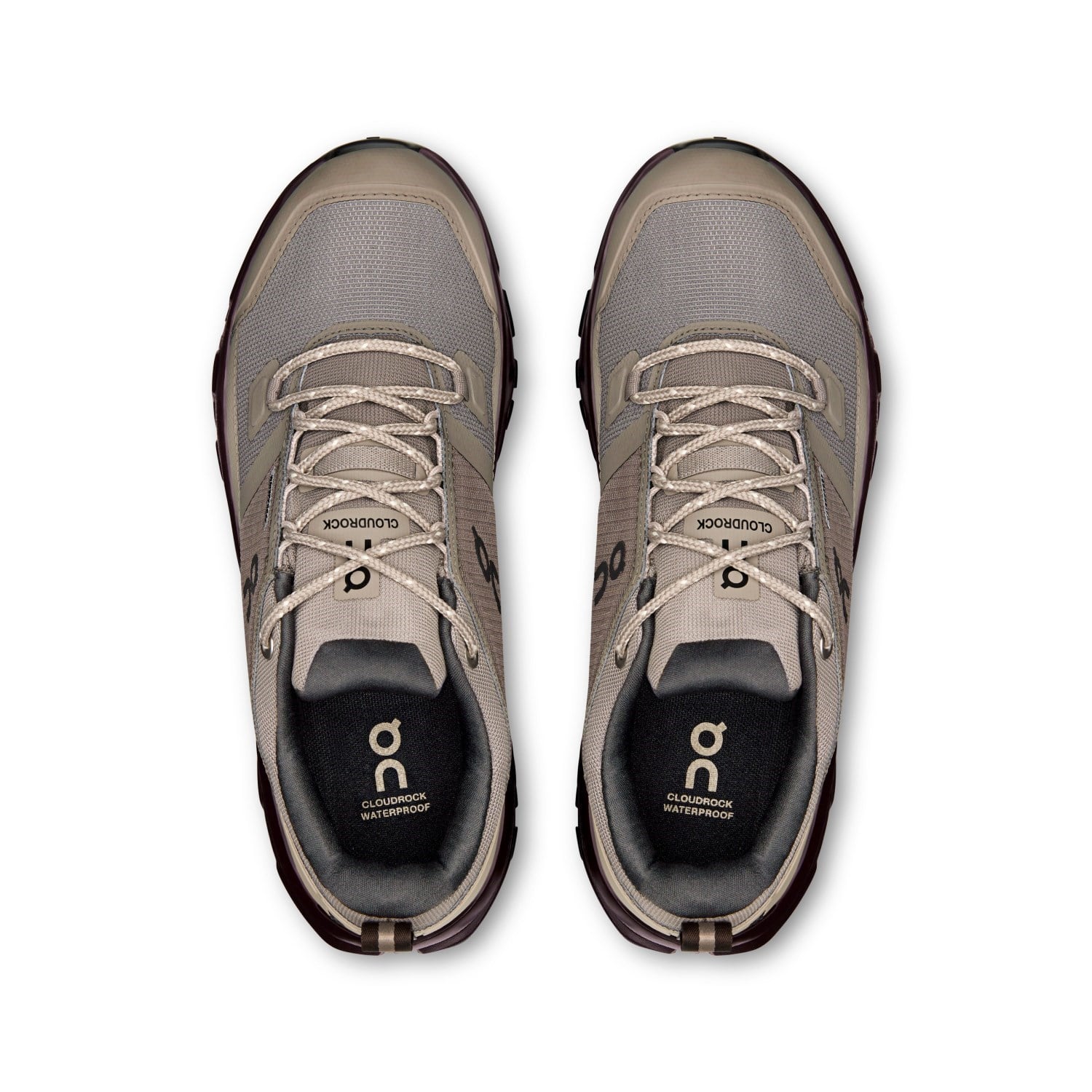 On Cloudrock Low Waterproof - Womens Hiking Shoes - Cinder/Ox