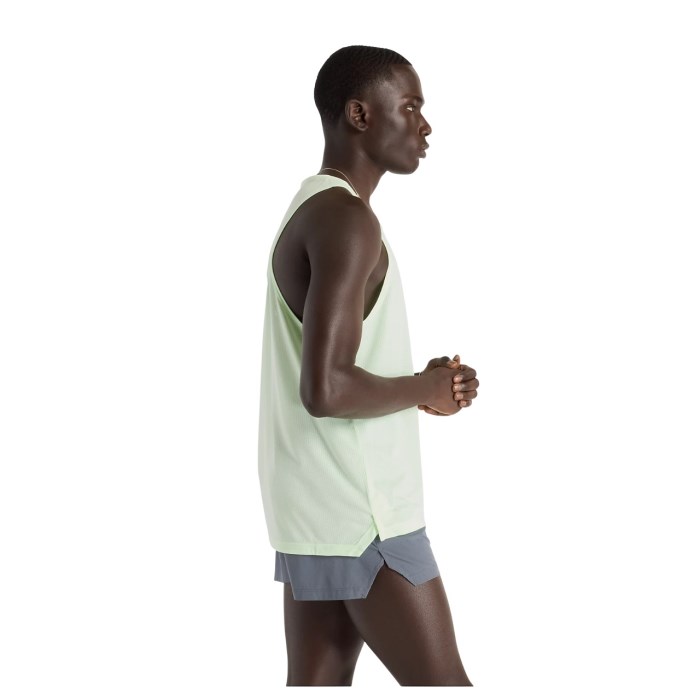 New Balance Mens Running Athletics Singlet - Melon Water