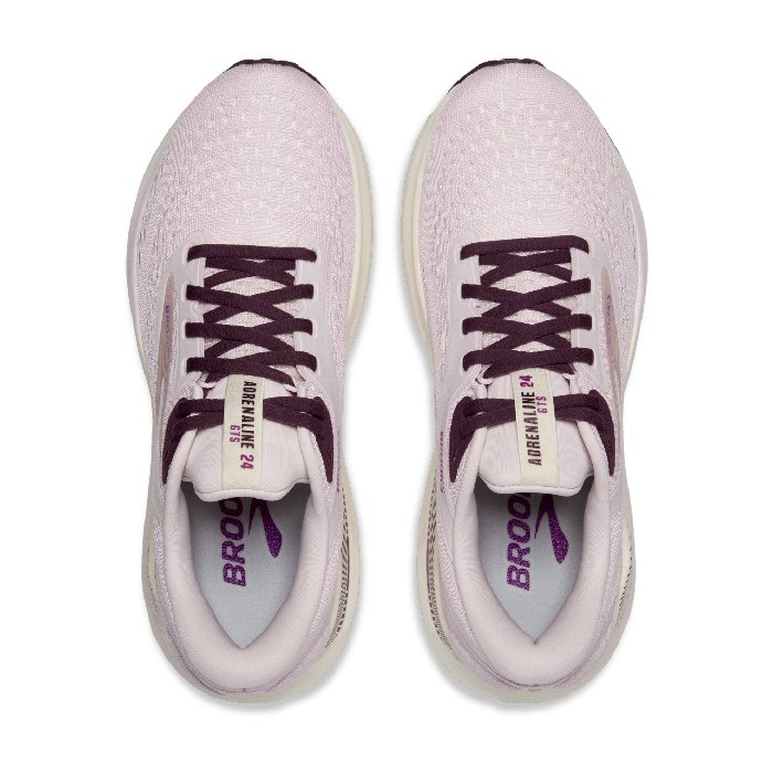 Brooks Adrenaline GTS 24 - Womens Running Shoes - Orchid/Coconut/Purple