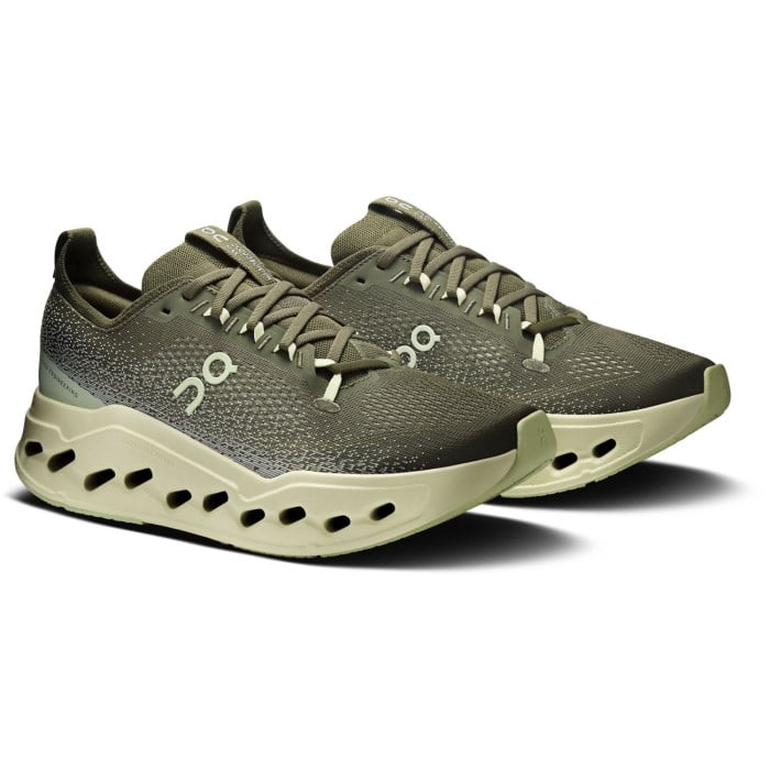 On Cloudsurfer Max - Mens Running Shoes - Olive/Seedling