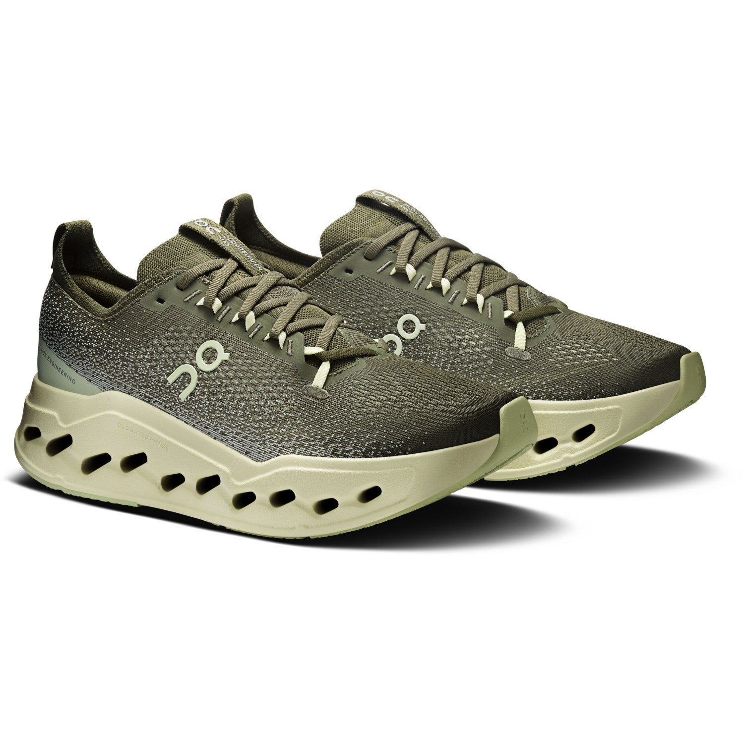 On Cloudsurfer Max - Mens Running Shoes - Olive/Seedling