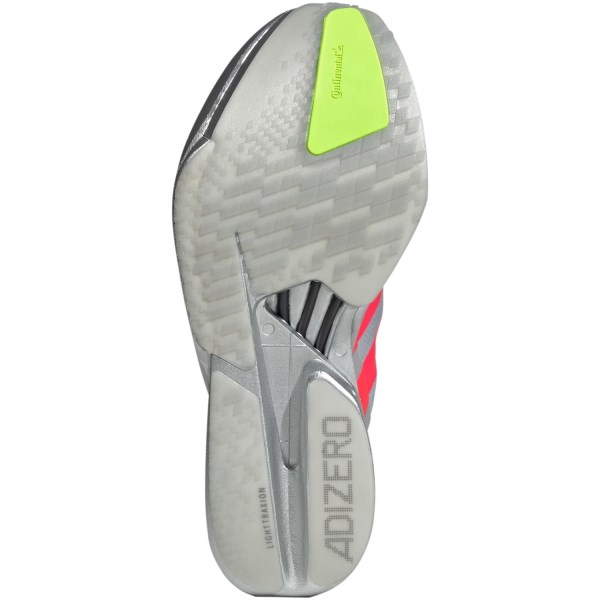 adidas Adizero Adios Pro 4 - Mens Racing Shoes - Silver Metallic/Lucid Red/Grey