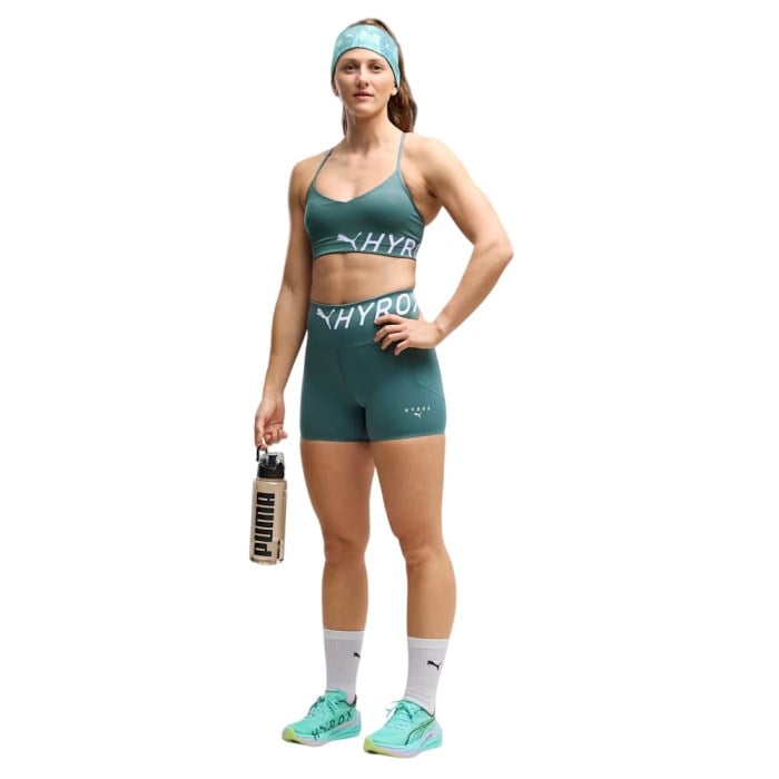 Puma x Hyrox PWRMode Womens 4 Inch Short Tights - Herb Garden - image 4
