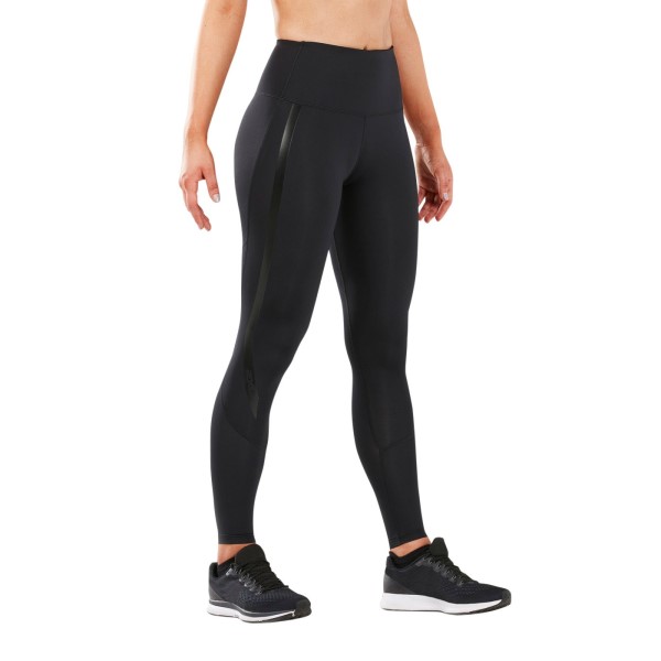 2XU Hi-Rise Motion Womens Compression Tights - Black/Nero