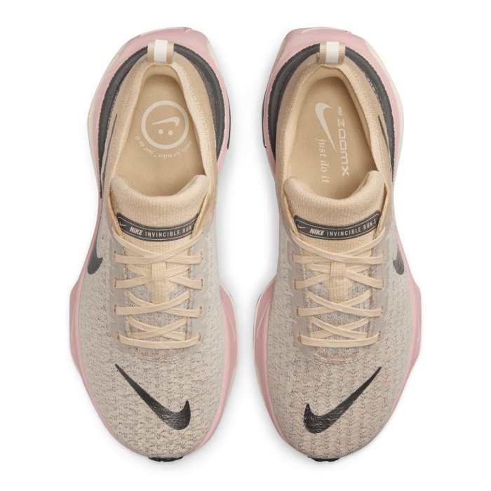 Nike ZoomX Invincible Run Flyknit 3 - Womens Running Shoes - Sanddrift/Anthracite/Pink Oxford