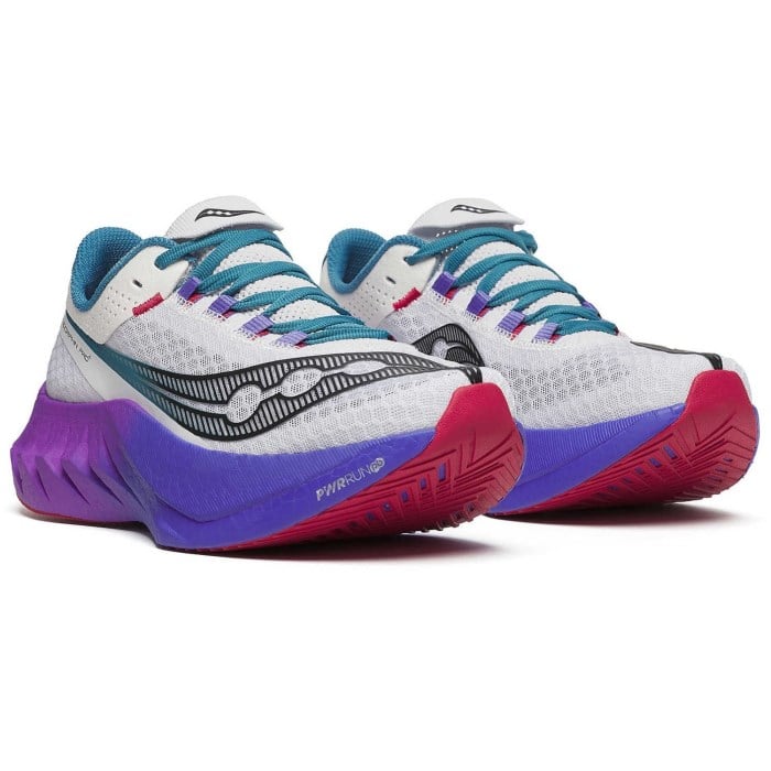 Saucony Endorphin Pro 4 - Womens Road Racing Shoes - White/Shadow