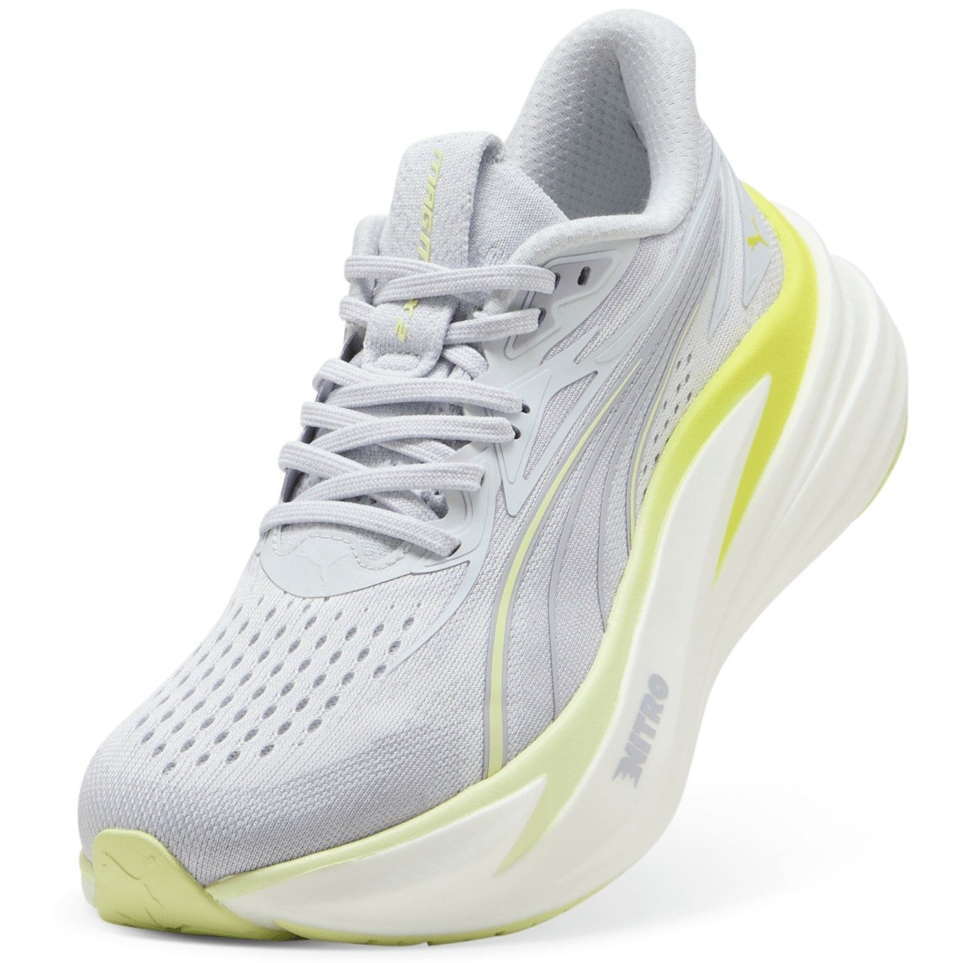 Puma MagMax Nitro 2 - Womens Running Shoes - Silver Mist/Apple Spritz