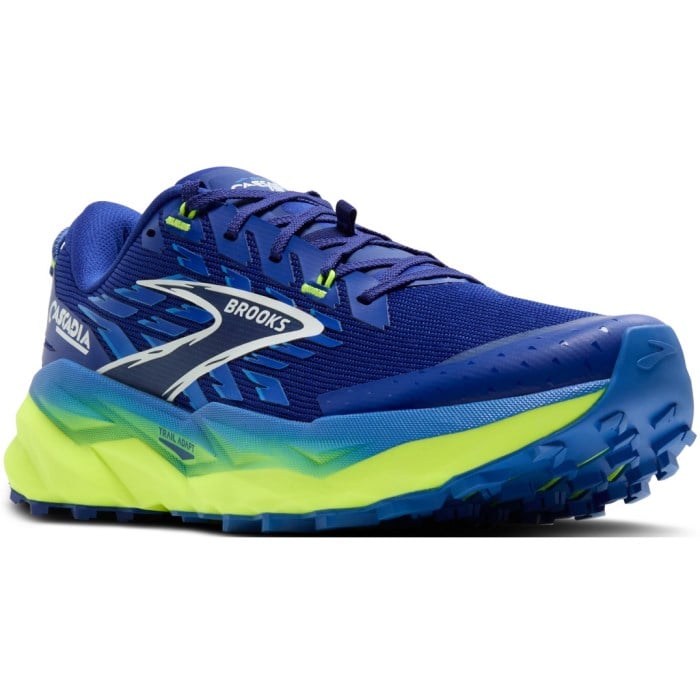 Brooks Cascadia 19 - Mens Trail Running Shoes - Surf The Web/Nigthlife/White
