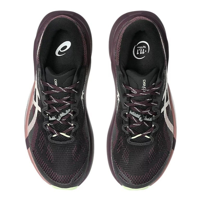 Asics Trabuco 14 - Womens Trail Running Shoes - Black/Dark Aubergine - image 3